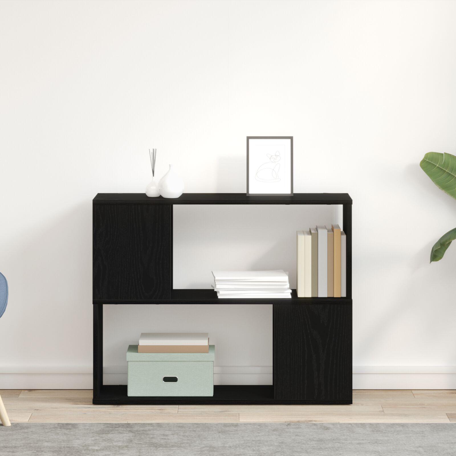 Underholdningscenter Sort 80 X 24 X 63 Cm Konstrueret Træ