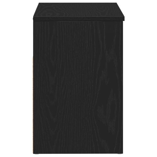Hallbænk Sort Eg 60x30x45 cm Udført i Træ