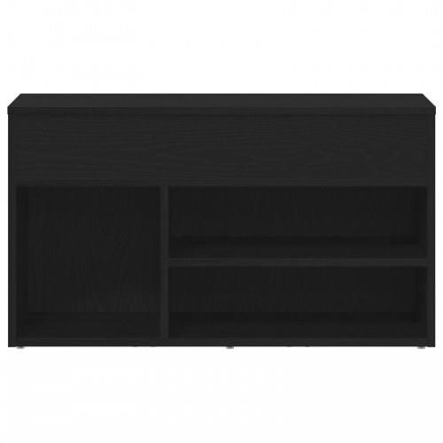 Hallbænk Sort Eg 60x30x45 cm Ingeniørtræ