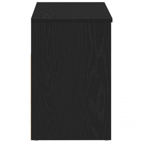 Hallbænk Sort Eg 60x30x45 cm Ingeniørtræ