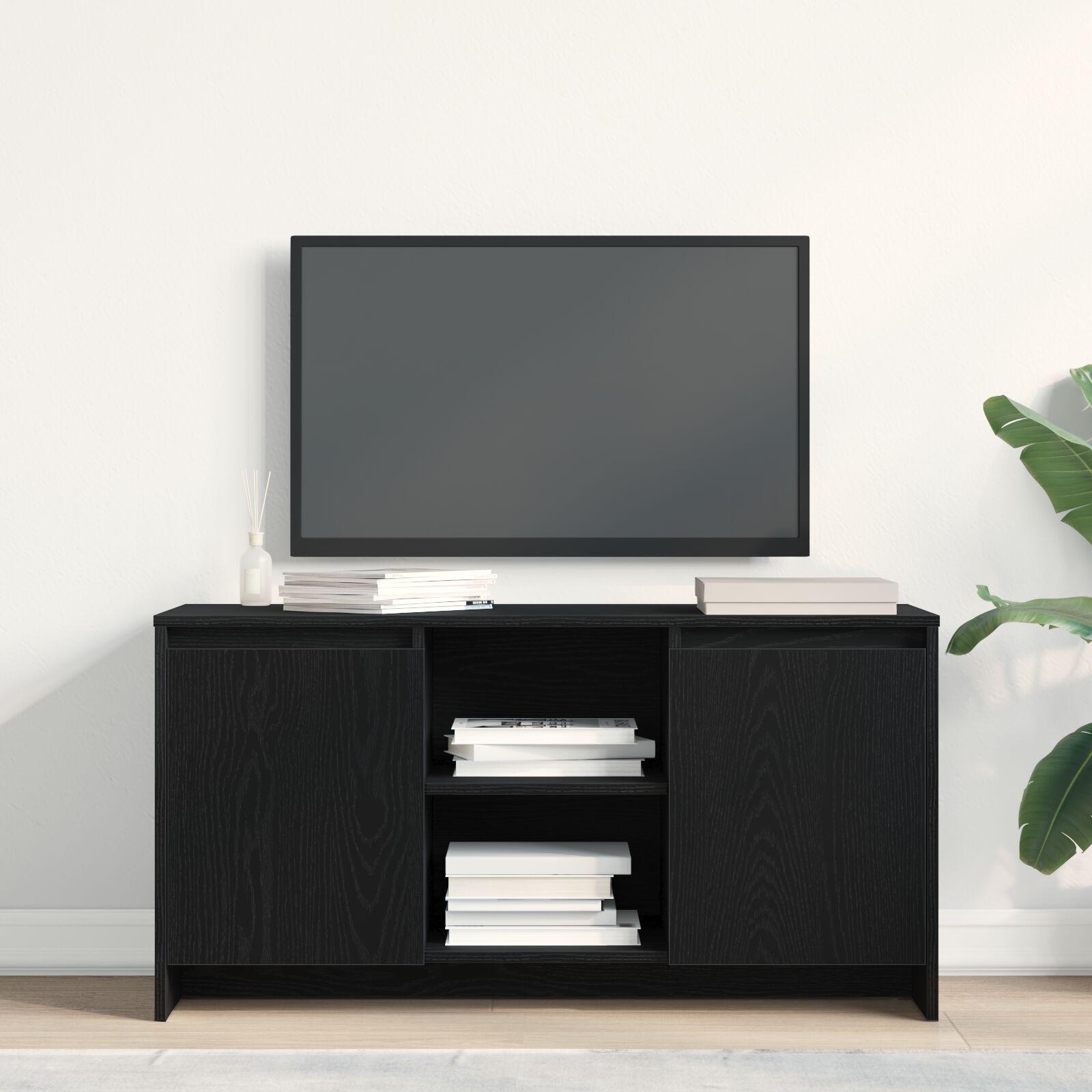 TV-møbel i sort eg 102x37,5x52,5 cm lavet af træ