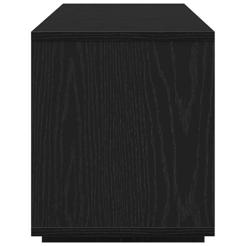 TV-bord sort egetræ 120x30x40,5 cm lavet af træ