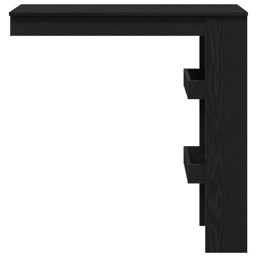 Væg Barbord - Sort Eg - 102x55x103.5 cm - Lavet af konstrueret træ