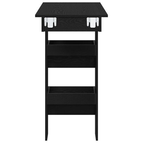 Væg Barbord - Sort Eg - 102x55x103.5 cm - Lavet af konstrueret træ