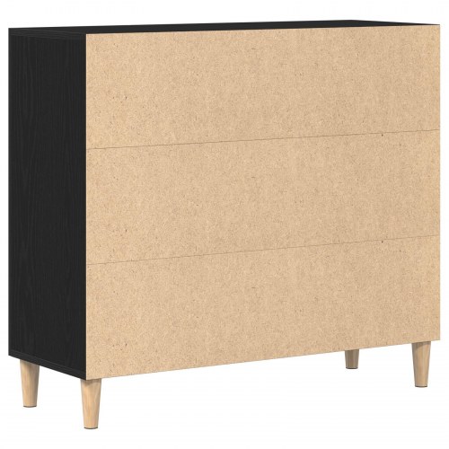 Skab i Sort Eg 90x34x80 cm i Konstruktionstræ