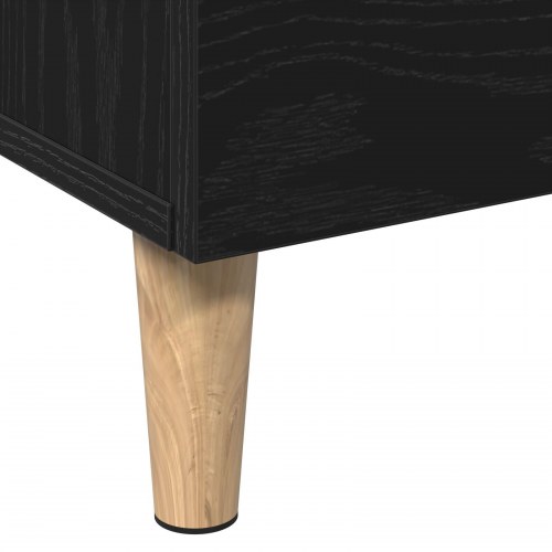 Højskab i Sort Eg, 70x31x115 cm, lavet af konstrueret træ