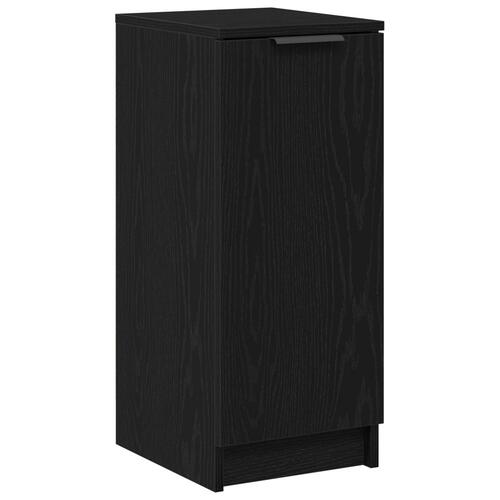 Skoskab Sort Eg 30x35x70 cm lavet af konstrueret træ