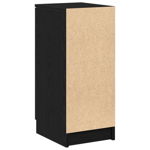 Skoskab Sort Eg 30x35x70 cm lavet af konstrueret træ