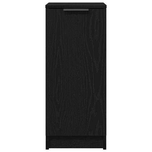 Skoskab Sort Eg 30x35x70 cm lavet af konstrueret træ