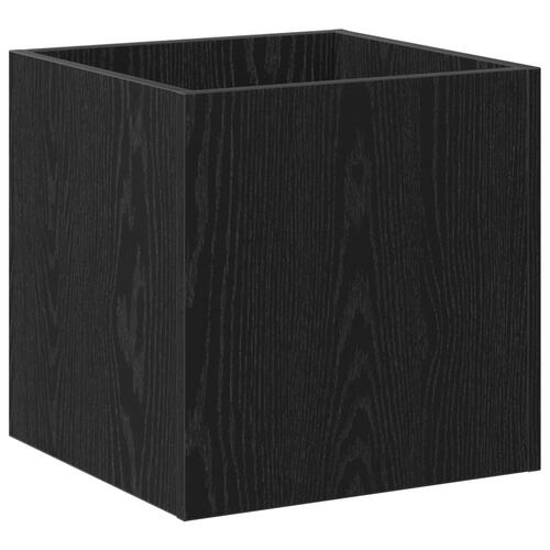 Plantekasse Sort Eg 40x40x40 cm Konstrueret Træ