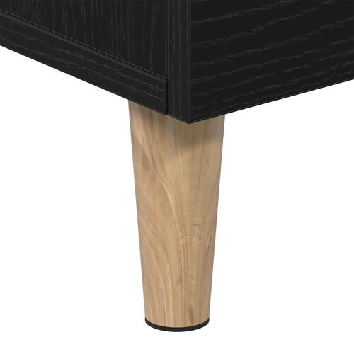 TV-Bord - Sort Eg, 150x30x50 cm, Lavet af Konstrueret Træ