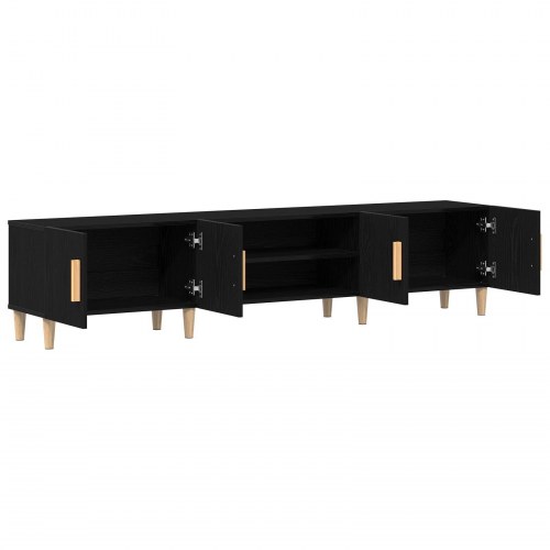 TV Skab Sort Eg 180x31,5x40 cm Konstrueret Træ