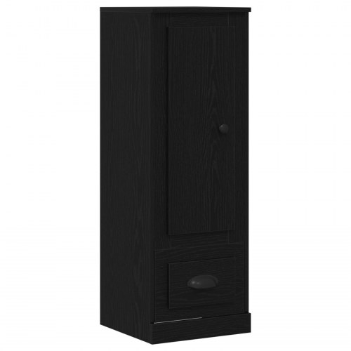 Højskab Sort Eg 36x35,5x103,5 cm Konstrueret Træ