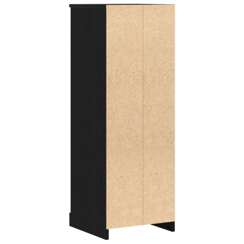Højskab Sort Eg 36x35,5x103,5 cm Konstrueret Træ