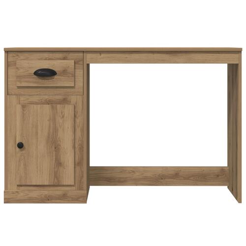 Skrivebord med opbevaring Artisan Eg 50x115x75 cm Konstrueret træ