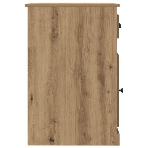 Skrivebord med opbevaring Artisan Eg 50x115x75 cm Konstrueret træ