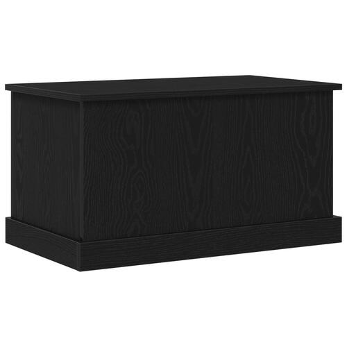 Opbevaringskasse Sort Eg 70x40x38 cm Ingeniørtræ