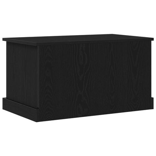 Opbevaringskasse Sort Eg 70x40x38 cm Ingeniørtræ