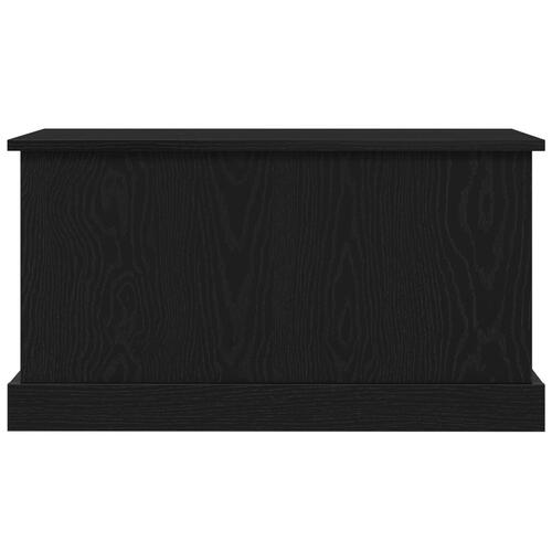 Opbevaringskasse Sort Eg 70x40x38 cm Ingeniørtræ