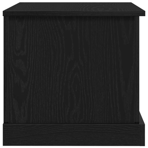 Opbevaringskasse Sort Eg 70x40x38 cm Ingeniørtræ