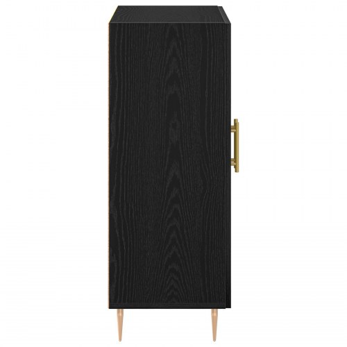 Sideboard Sort Eg 69,5x34x90 cm Ingeniørtræ