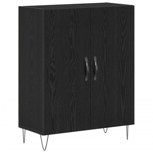 Skab Sort Eg 69,5x34x90 cm Konstrueret Træ