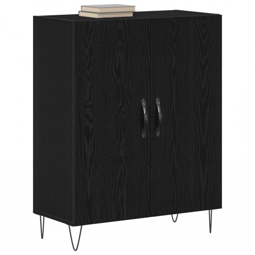 Skab Sort Eg 69,5x34x90 cm Konstrueret Træ
