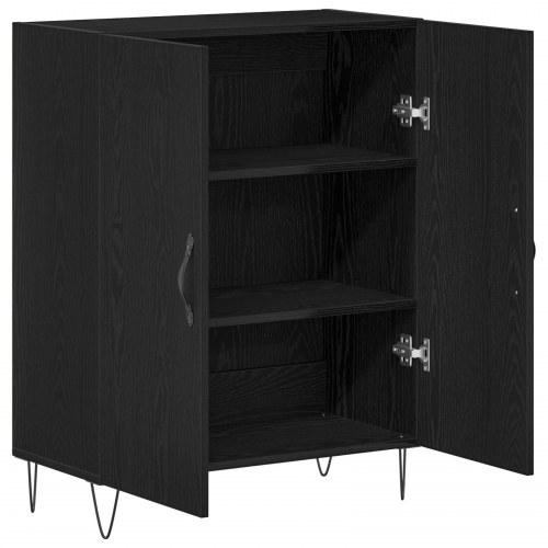 Skab Sort Eg 69,5x34x90 cm Konstrueret Træ