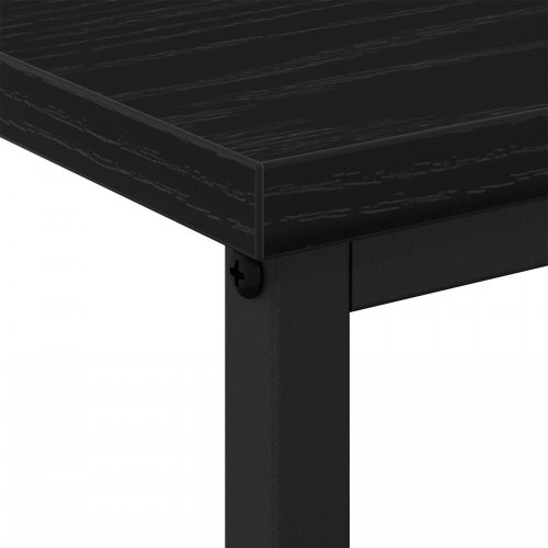 Sengebord Sort Eg 41x31x80 cm Konstrueret Træ