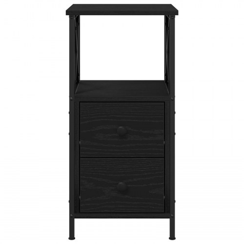 Sengebord i Sort Eg 34x35,5x70 cm - Ingeniørtræ