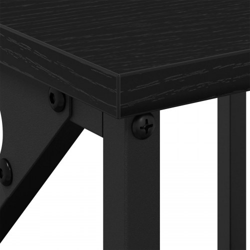 Sengebord i Sort Eg 34x35,5x70 cm - Ingeniørtræ