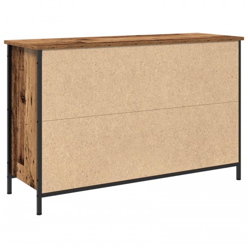 TV-bænk Artisan Eg 101x35x65 cm Konstrueret træ og Stål