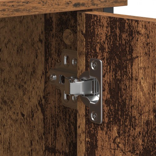 TV-bænk Artisan Eg 101x35x65 cm Konstrueret træ og Stål