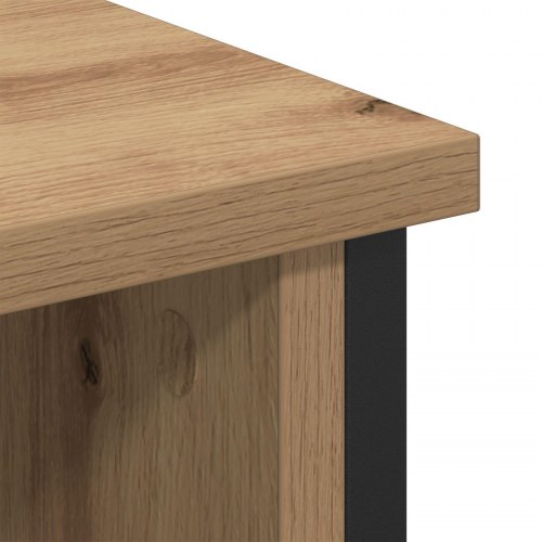 TV Skab Artisan Eg 100x35x45 cm Konstrueret Træ og Stål