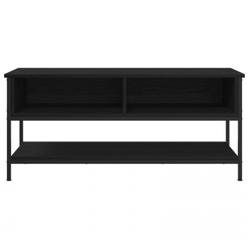 TV Skab Sort Eg 100x35x45 cm Konstrueret træ og Stål
