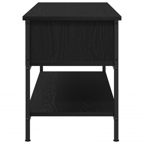 TV Skab Sort Eg 100x35x45 cm Konstrueret træ og Stål
