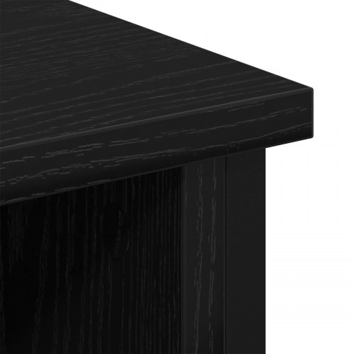 TV Skab Sort Eg 100x35x45 cm Konstrueret træ og Stål