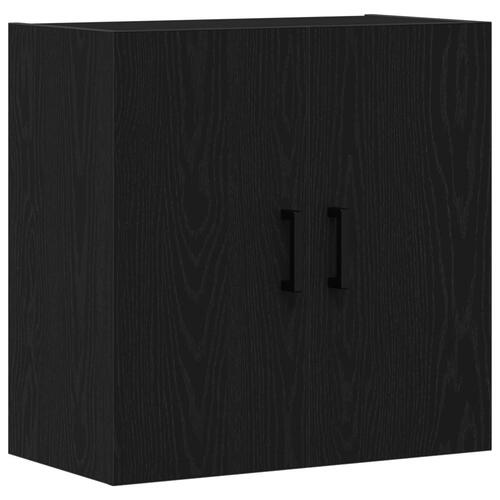Vægskab Sort Eg 60x31x60 cm Konstrueret Træ