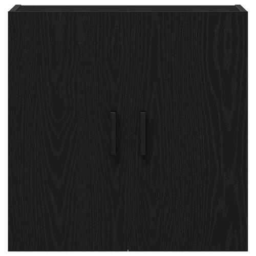 Vægskab Sort Eg 60x31x60 cm Konstrueret Træ