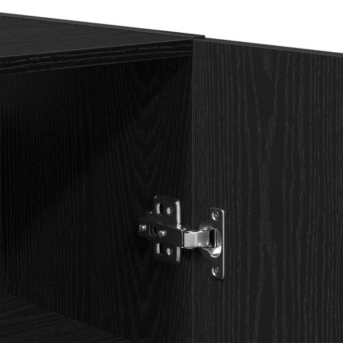Vægskab Sort Eg 60x31x60 cm Konstrueret Træ
