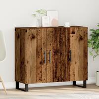 Sideboard med 3 Døre Gamle Træ 90x34x80 cm Ingeniørtræ