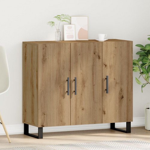 Skab med 3 Døre i Artisan Eg 90x34x80 cm Konstrueret Træ