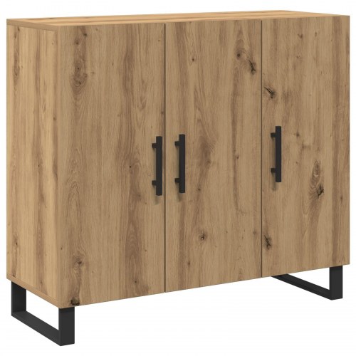 Skab med 3 Døre i Artisan Eg 90x34x80 cm Konstrueret Træ