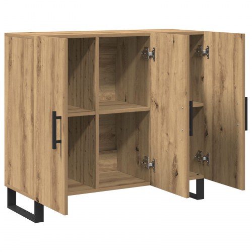 Skab med 3 Døre i Artisan Eg 90x34x80 cm Konstrueret Træ