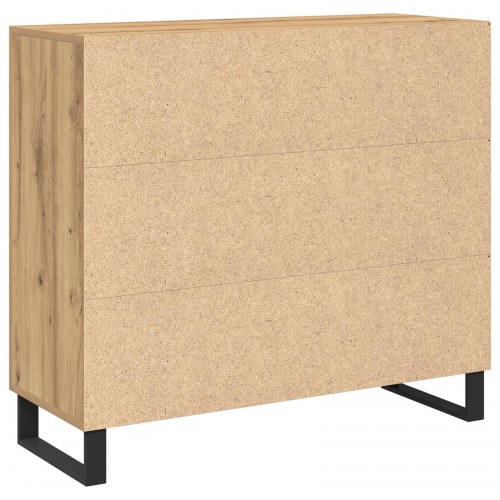 Skab med 3 Døre i Artisan Eg 90x34x80 cm Konstrueret Træ