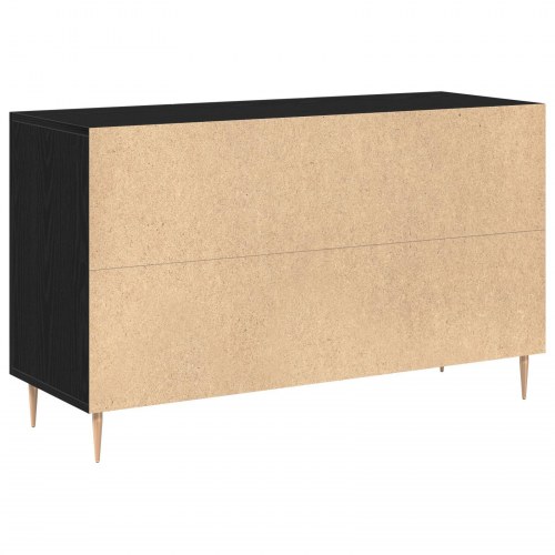 Sideboard Sort Eg 100x36x60 cm Ingeniørtræ