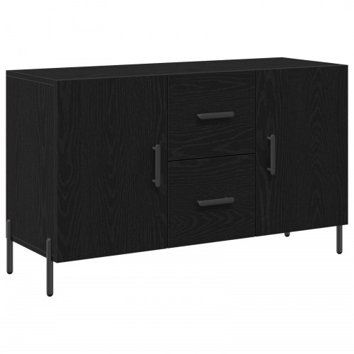 Skab Sort Eg 100x36x60 cm Ingeniørtræ