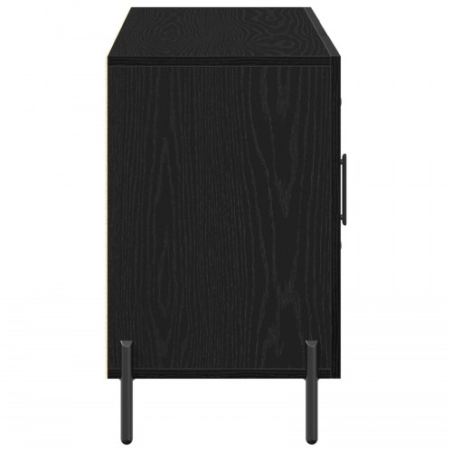 Skab Sort Eg 100x36x60 cm Ingeniørtræ