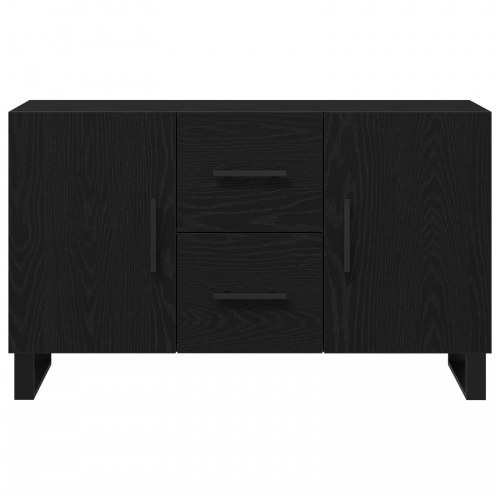 Sideboard Sort Eg 100x36x60 cm Ingeniørtræ