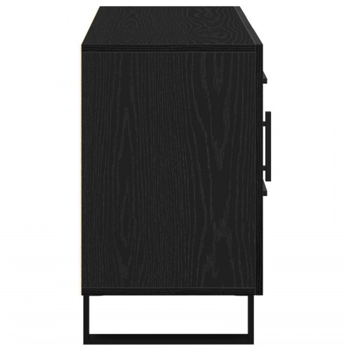 Sideboard Sort Eg 100x36x60 cm Ingeniørtræ
